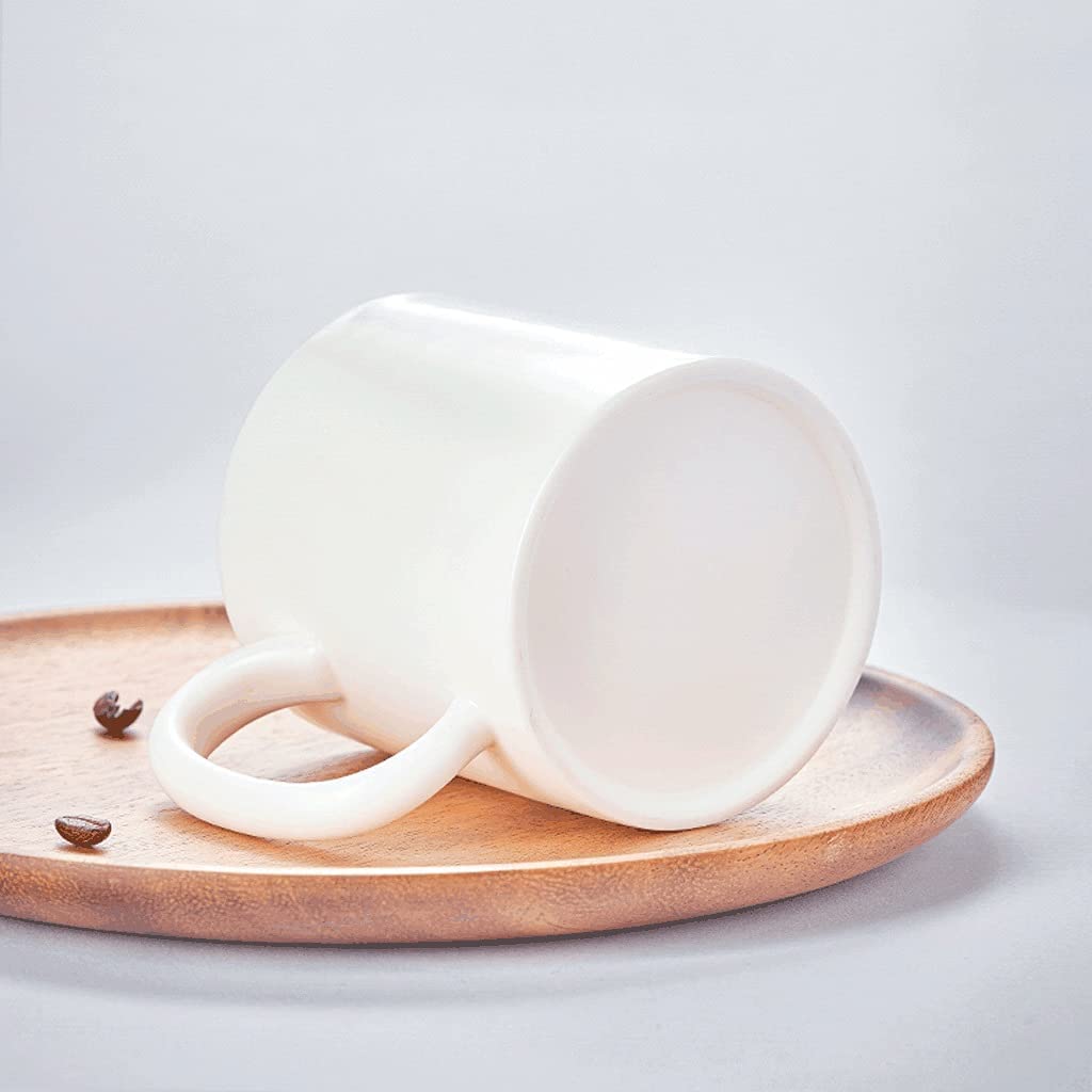 Kubek do Kawy Filiżanka do Kawy Filiżanki do Kawy Owce Fat Jade Porcelany Duży Kubek Kawy 400 ML, Chiński Styl Ceramiczny Kubek Herbaty, Wielofunkcyjny Kubek Na Napój Wielokrotnego Użytku Kawa Kubek K
