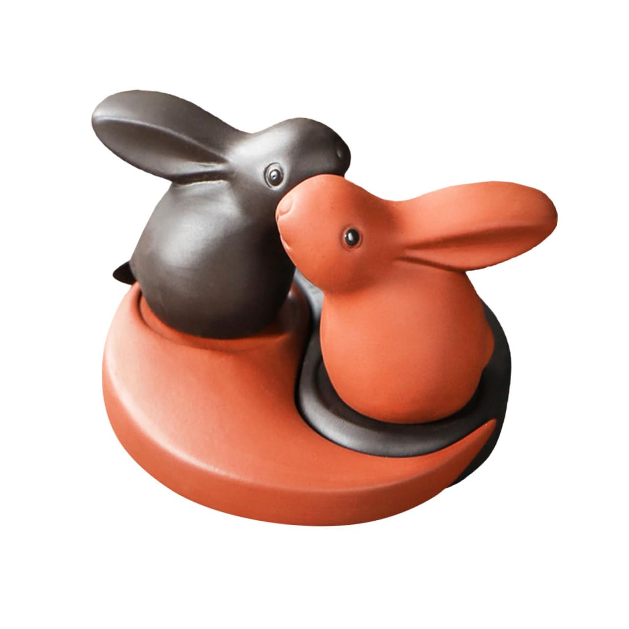ABOOFAN 2 Sätze Häschenverzierung Mama Überraschung Vintage- Mini-frösche Kaninchen Kinderspielzeug Wohnaccessoires Süßes Stationäres Fuchs Figuren Abziehbilder Frosch Ton