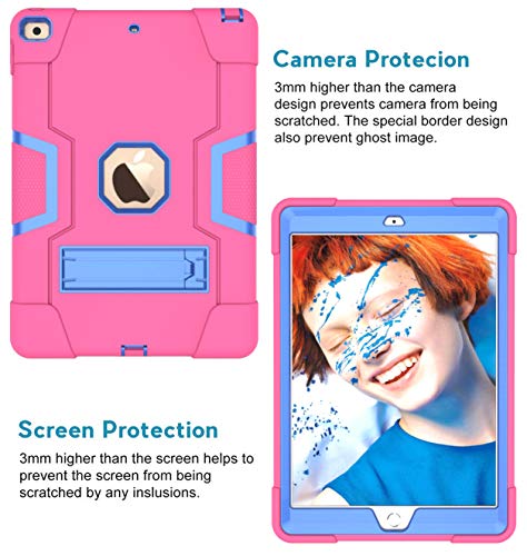 iPad Mini6 Generation Case with Kickstand, Durable Heavy Shock Hardening Hard Hybrid Three Layer Protective Cover iPad Tablet - Image 2