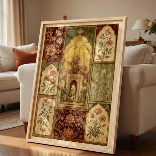Image of kotart Indian Traditional Art Wall Painting Home Decoration With Frame For Living Room Bed Room Hotel Wall Decor Digital Reprint Engineered Wood (13X17 inch)