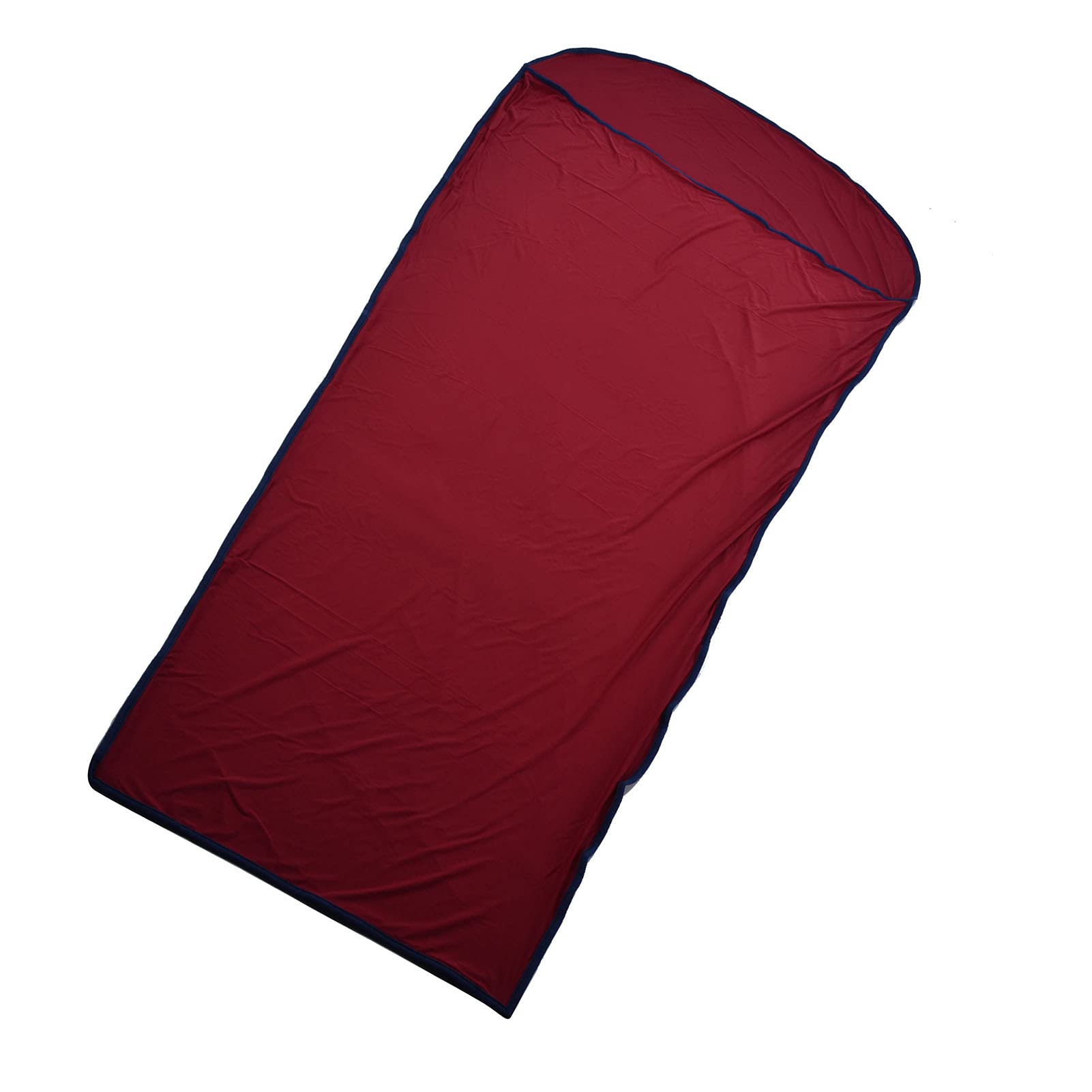 Gavigain Sleep Sack Adult, Travel Camping Sleeping Sack Ultralight Elastic Hotel Sheet Compact Sleep Bag Sack Compact Tanning Sleep Sack for Outdoor Camping Youth Hostels Picnic (Wine Red)