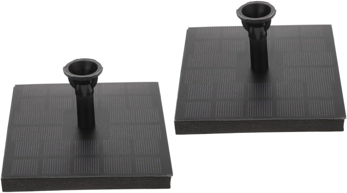 Yardwe 2pcs Solar Floating Fountain Pump Decorative Water Pump for Garden Pool Bird Bath Lightweight Attracts Birds Easy to Install Solar-powered