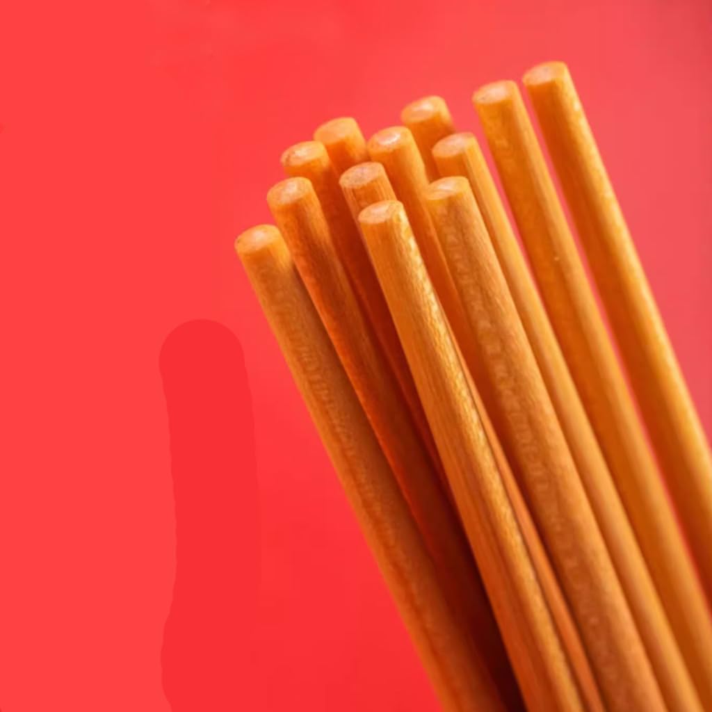 Ensembles de baguettes en bois argenté réutilisables avec étui E