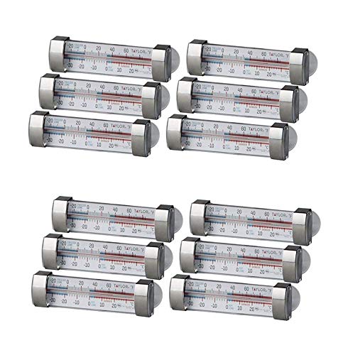 Taylor Freezer & Refrigerator Kitchen Thermometer, 12 Count