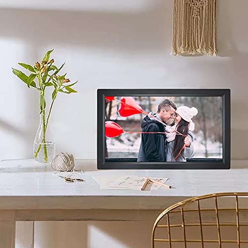 Snowtaros 23,6 inch digitale fotolijst, reclamemachine voor wandmontage met afstandsbediening en geheugenkaart van 16 GB… - Image 7