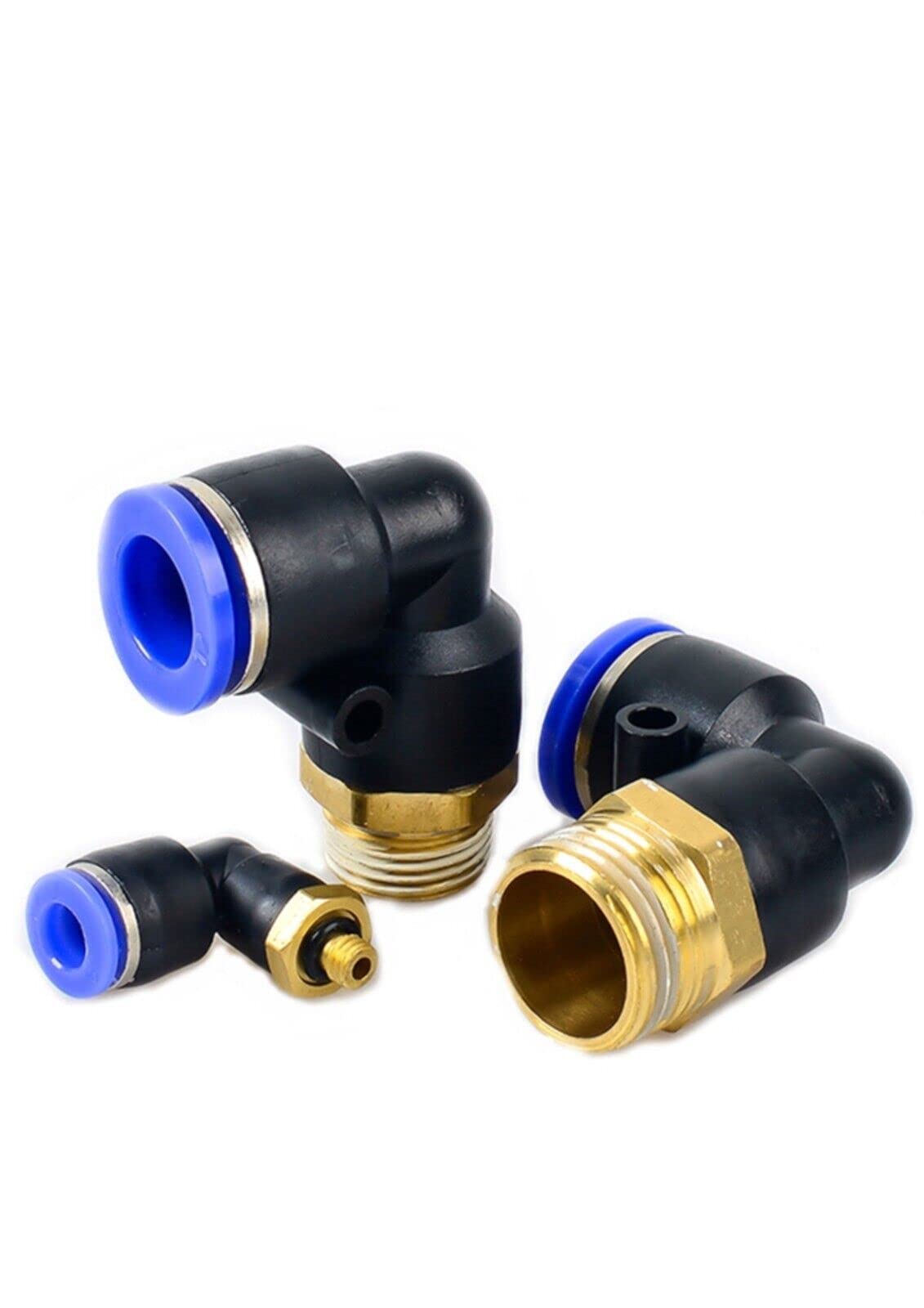 UK CELTD BSPP Swivel Elbow Push Fit Bspp Parallel Threads Metric Push in Fittings (8mm x1/4 Bsp)