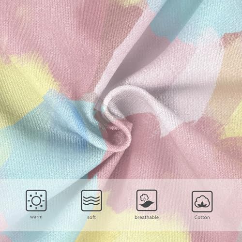 Joisal Cotton Girls Underwear Toddlers Dreamy Watercolor Cute Girl Panties Cute Cartoon Briefs Kids Undies 2t3