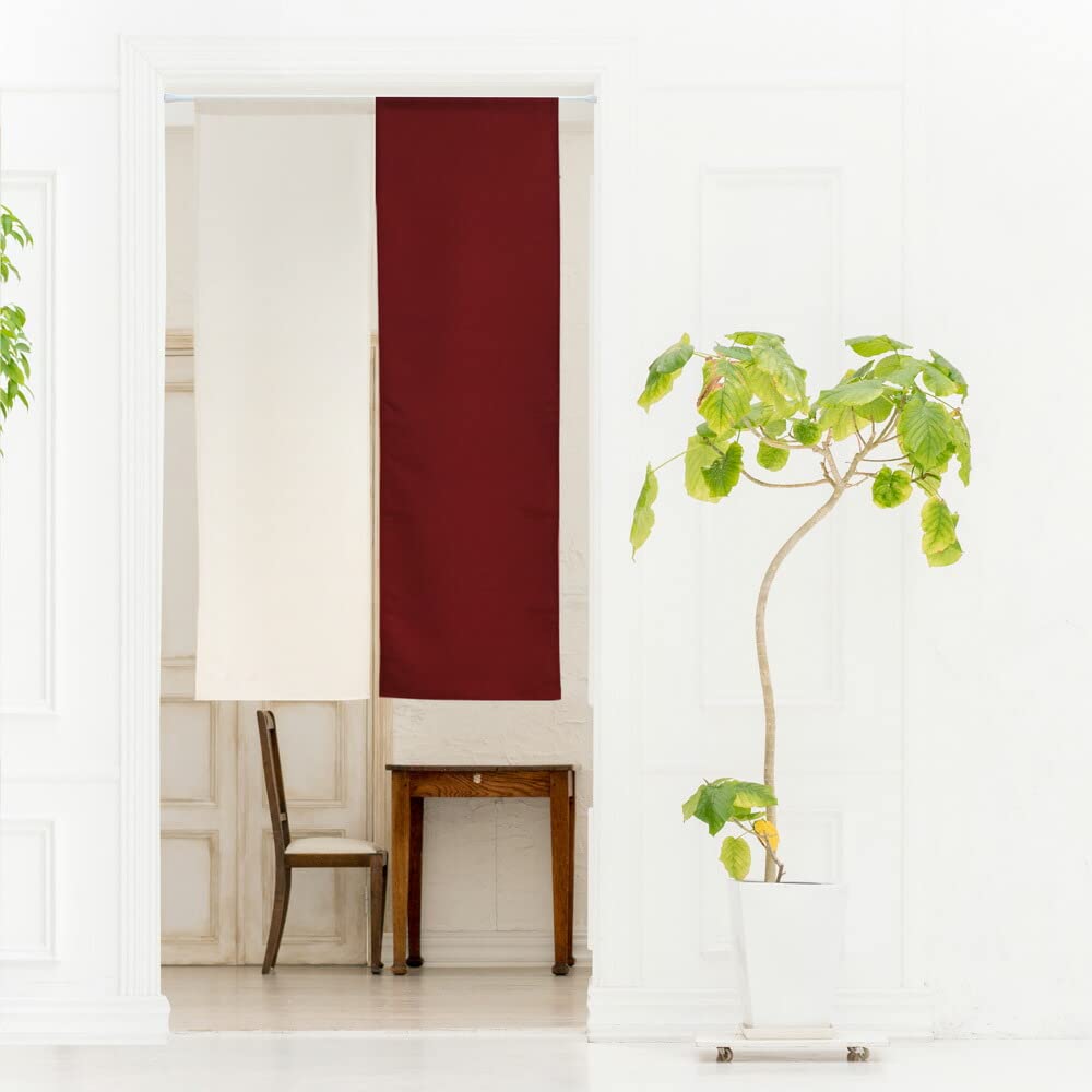 Amazon｜のれん工房 のれん 無地 ナチュラル シンプル ロング 暖簾 幅