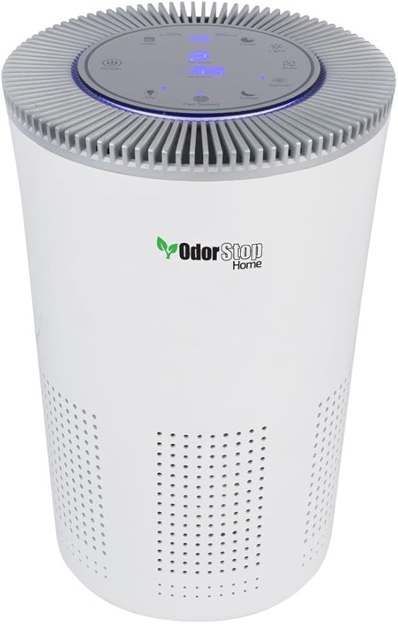 OdorStop HEPA Air Purifier with H13 HEPA Filter, UV Light, Active Carbon, Multi