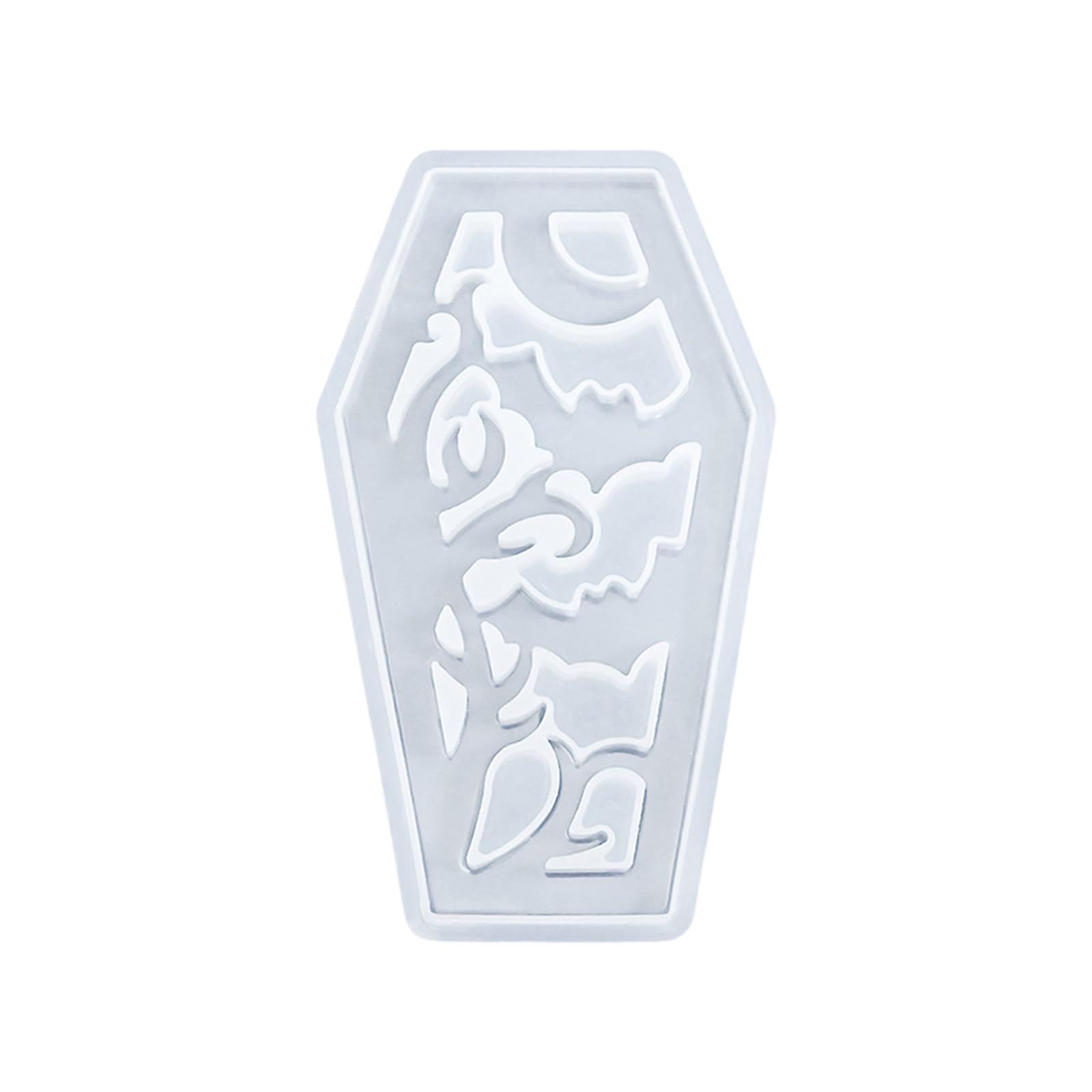 HZBB 3 Coffin-Shaped Silicone Molds for Halloween Lamps Party Decorations Coffins Silicone