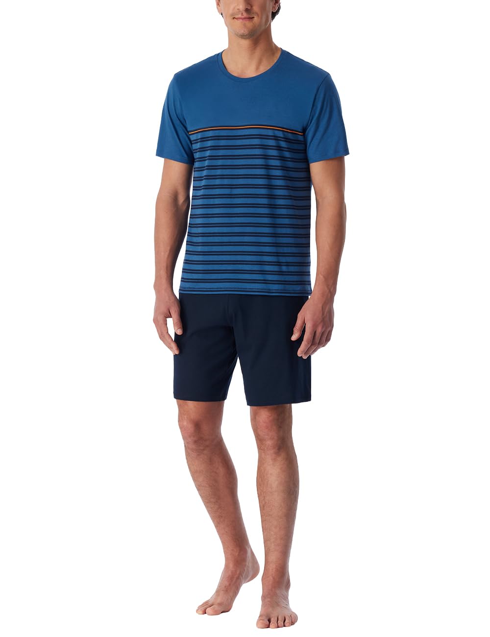 Uncover by Schiesser Herren Uncover By Schiesser Herren Schlafanzug Set Shirt und Hose Kurz - Nachtwäsche Pyjamaset (1er Pack)