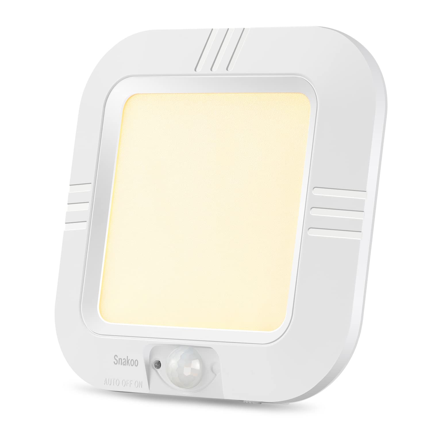 SNAKOO Battery Operated Ceiling Light Motion Sensor Indoor, Wireless Closet Light Motion Activated Ceiling Light Warm Light for Stairway Hallway Laundry Basement Garage Closet Bedroom