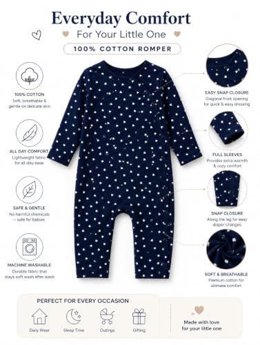 Image of TuddyBuddy 100% Cotton Romper /Bodysuit for Baby Boys