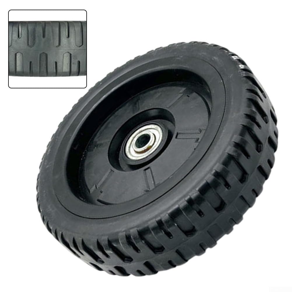 1 confezione di ruote di ricambio anteriori e posteriori per tosaerba a spinta, 17,8 cm/20,3 cm/10 pollici