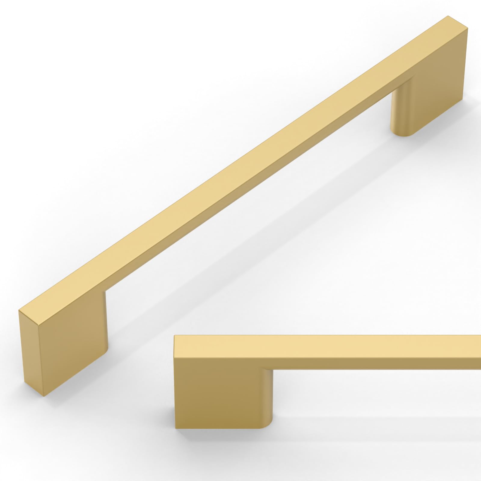 Talentedeco 10 Pack Brushed Gold Cabinet Pulls 5 Inch(128mm) Kitchen Cabinet Handles Cabinet Hardware for Drawer Pulls