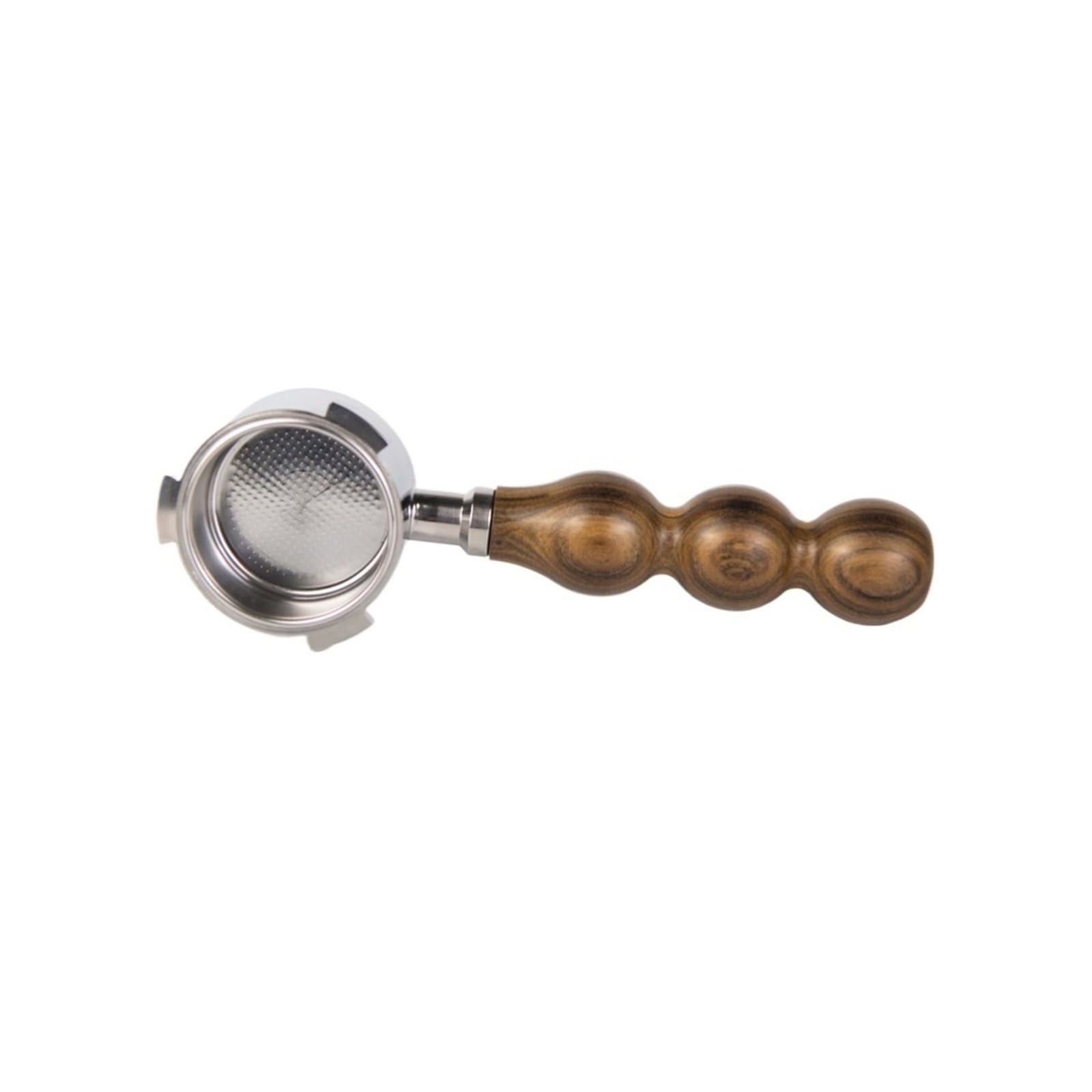 Portafiltro De Café Sin Fondo,Compatible Con Delonghi EC680 / 685 51mm | 3 Orejas Accesorios De Filtro De Mango De Cafetera Espresso A Prueba De Fugas Antideslizante(Black wood)