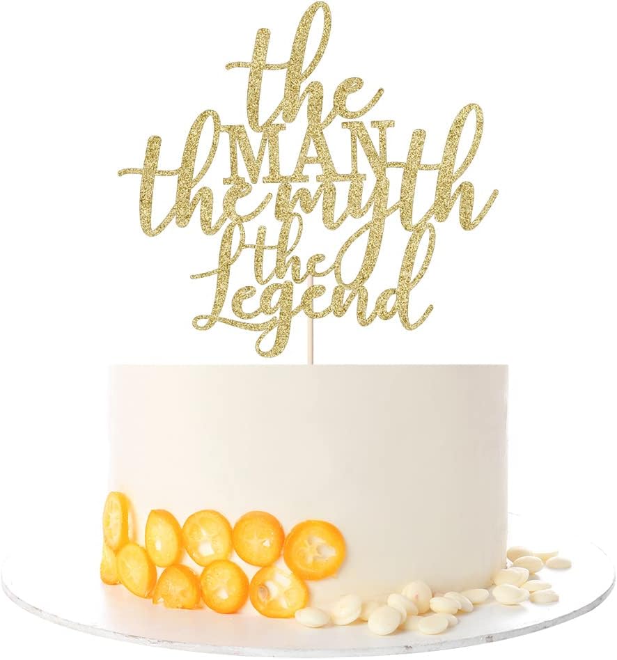 Kaoenla The Man The Myth The Legend - Father's Day Gifts For Wife, Father's Day Gifts, Dad Happy Birthday Party, Father's Day Party, Men's Retirement Farewell Party Cake Decorating Supplies