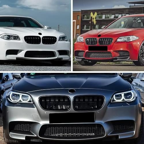 Parrilla de riñón en negro brillante I para parachoques de BMW Serie 1 2012-2018 4