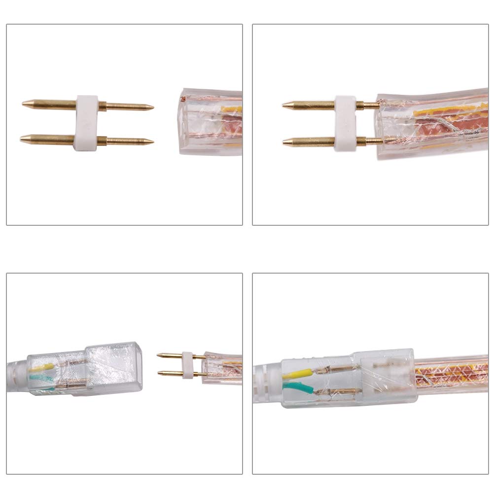 XUNATA 21m Regulable Tiras LED 2835 con Interruptor, 120leds/m IP67 Impermeable para Decoracion Interior/Exterior Luz Blanco Cálido