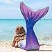 Fin Fun Limited Edition Mermaid Tail for Swimming for Girls and Kids with Monofin, 8, Lotus Moon