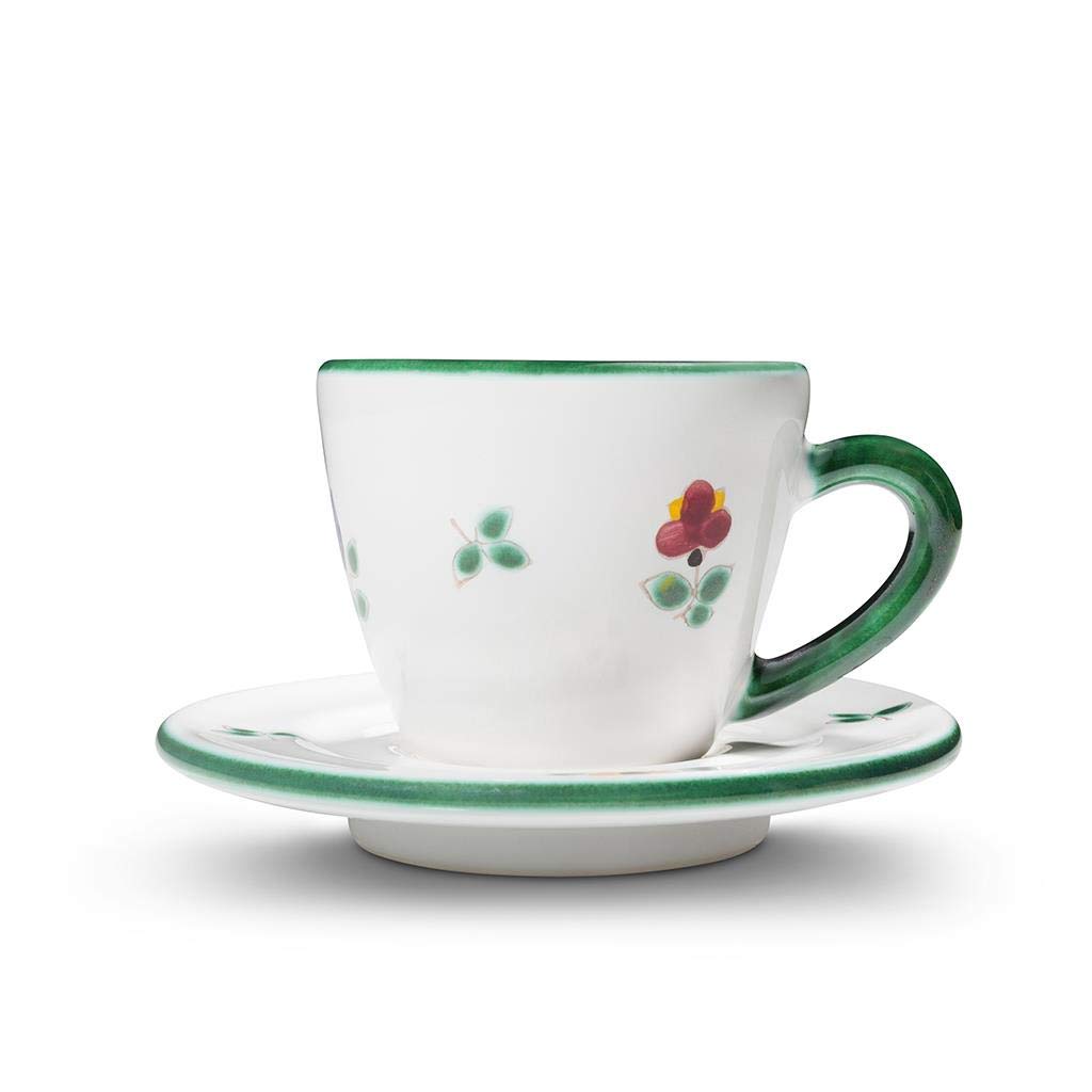 GMUNDNER KERAMIK Espresso for you Gourmet Geschirrset Streublume Geschirr, handgemacht in Österreich