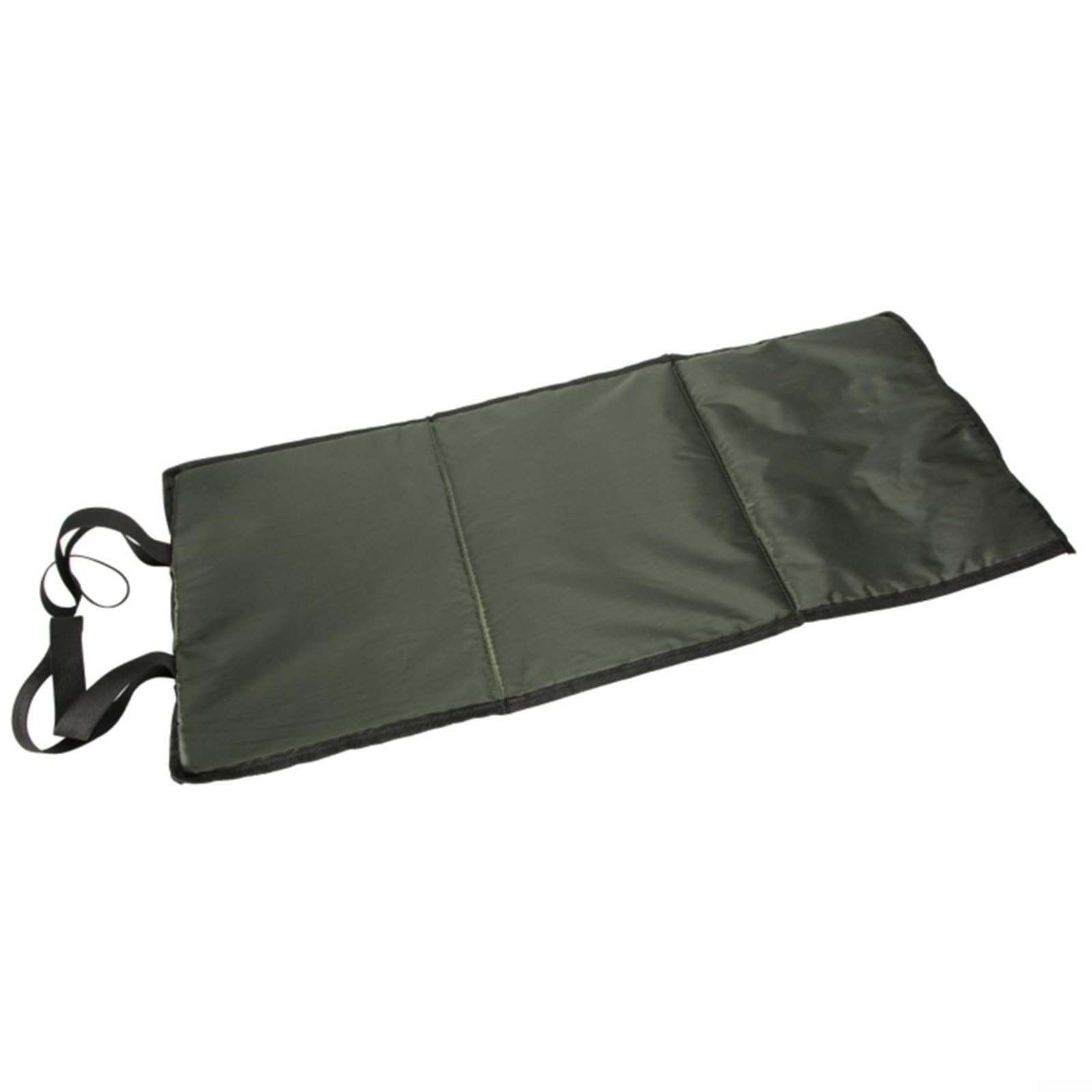 Alfombrilla plegable para pesca de carpas 80x35 cm poliéster algodón verde protección peces