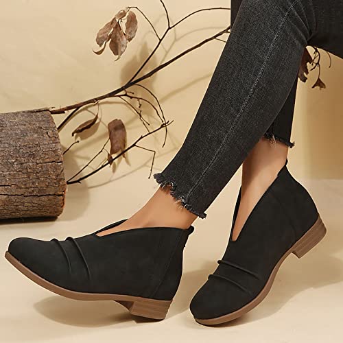 Chaussures décontractées femmes bottines bottes cuir