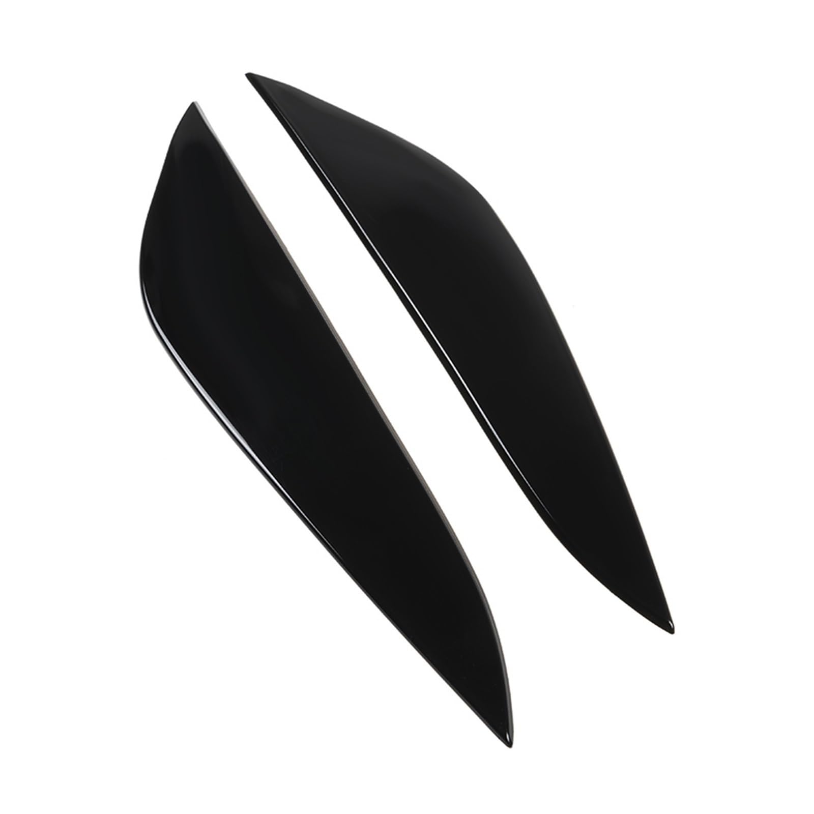 Auto Scheinwerfer Augenbraue Augenlid Trimmen Augenbrauen Kopf Lampe Licht Augenlider Compatible With Tesla Modell 3 2017-2022 Auto(Gloss Black)