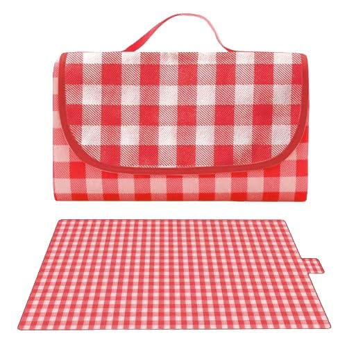 Extra Large Picnic Blanket, 80"x80" Waterproof Sandproof Foldable Beach Blanket,Plaid Picnic Mat,Portable Washable Picnic Blankets for Outdoor Grass