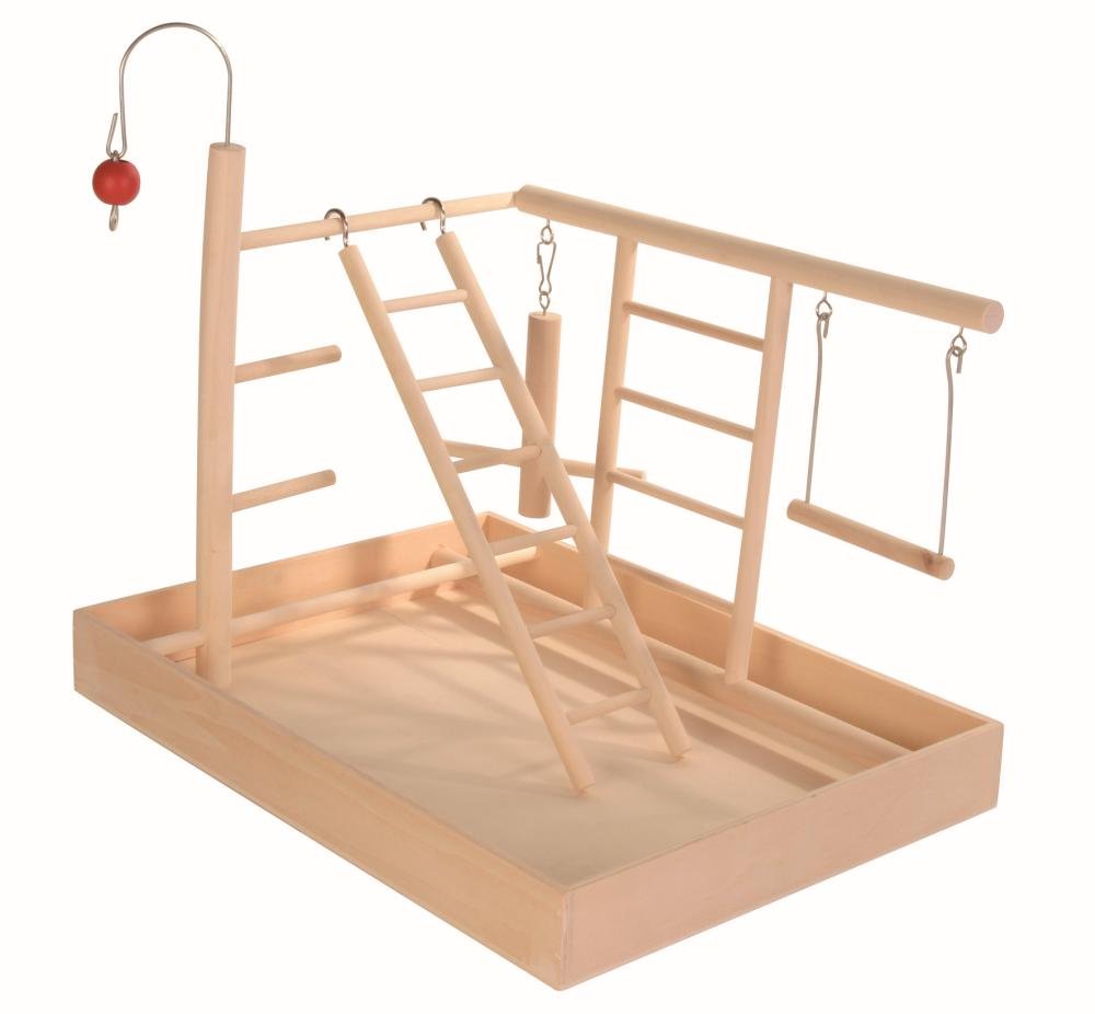 Trixie Place de Jeux en Bois pour Perruches Canaris 34 × 26 × 25 cm