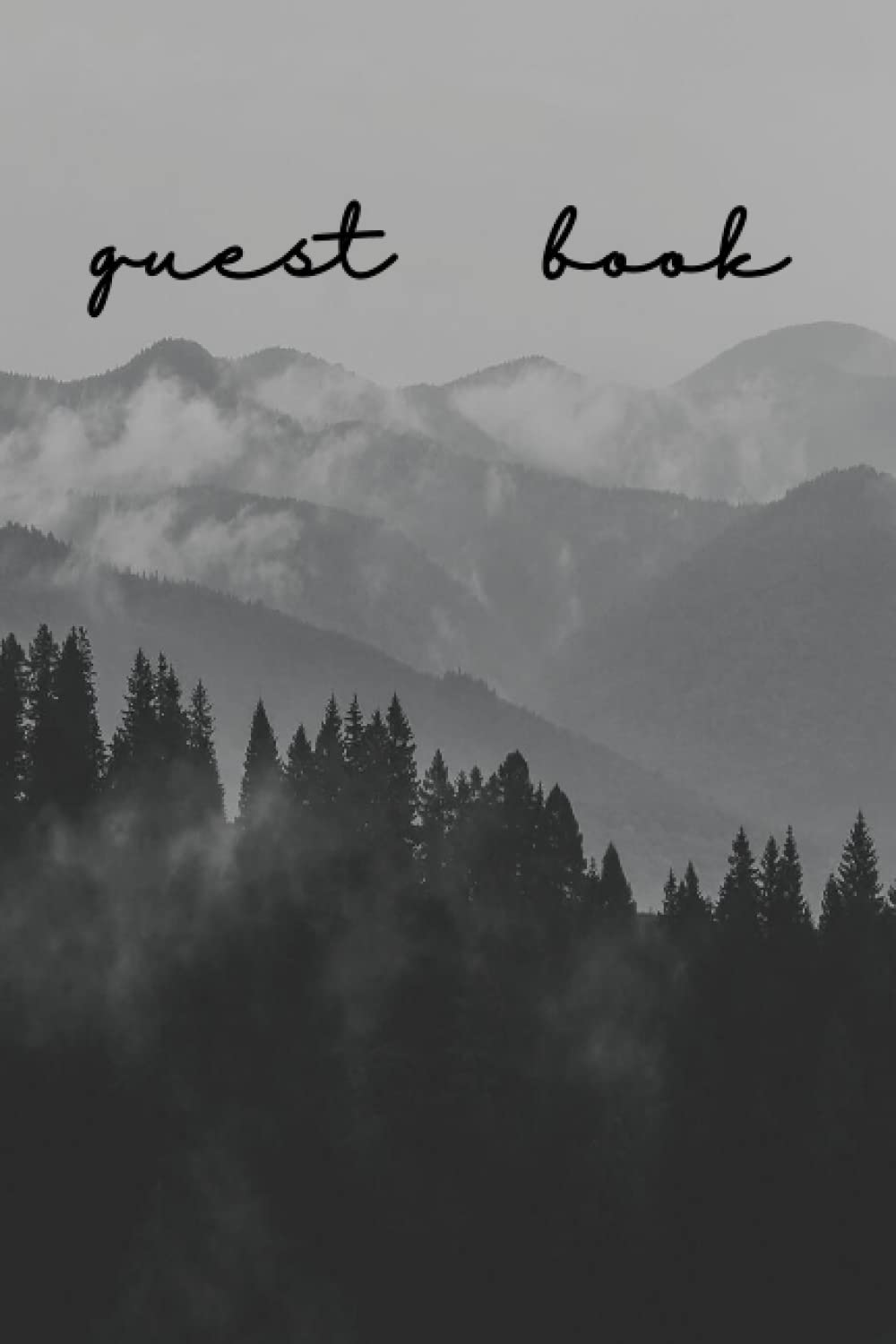 Cabin Getaway in the Woods Guest Book for Air bnb, Vacation Rental Home, Visitor Log Book