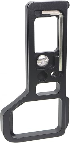 Miniatura 3 de HITHUT Extensión de agarre de mano placa base de metal de liberación rápida compatible con cámara Sony A7IV A7RIV A9II con tornillo de 14 pulgadas y