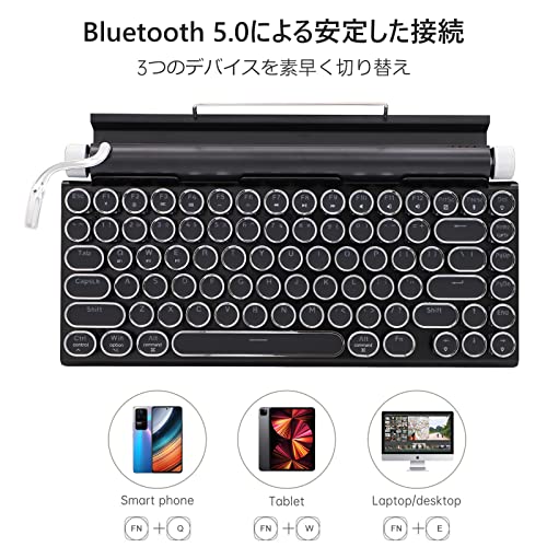 Risen タイプライター型 レトロ メカニカルキーボード TW1867 の商品画像 3
