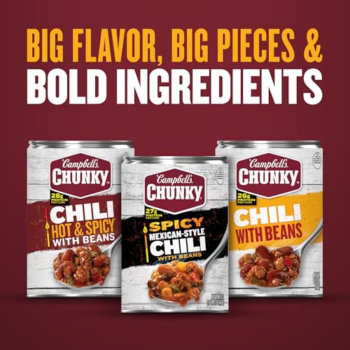 Image of Campbell's Chunky Chili With Beans, 16.5 oz Can (Pack of 2)