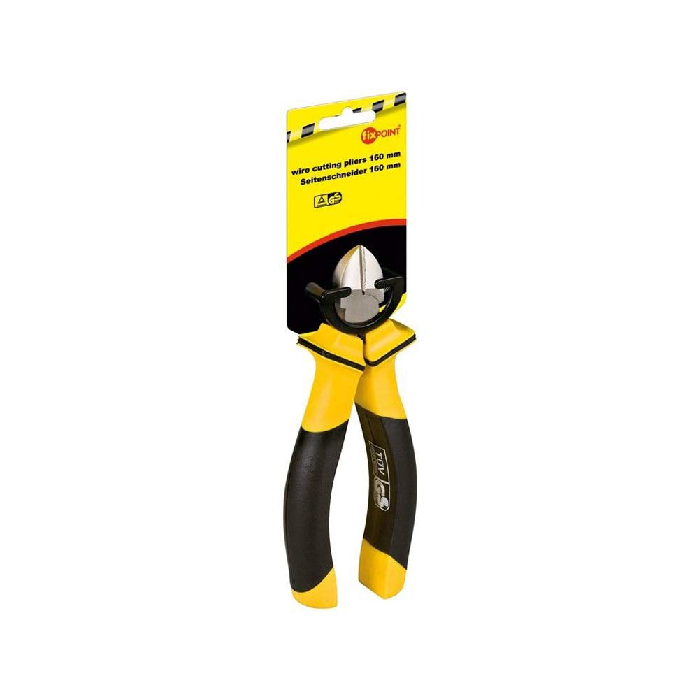 Fixpoint 77151 Wire Cutting Plier, 160mm Length, Yellow Black - Image 2