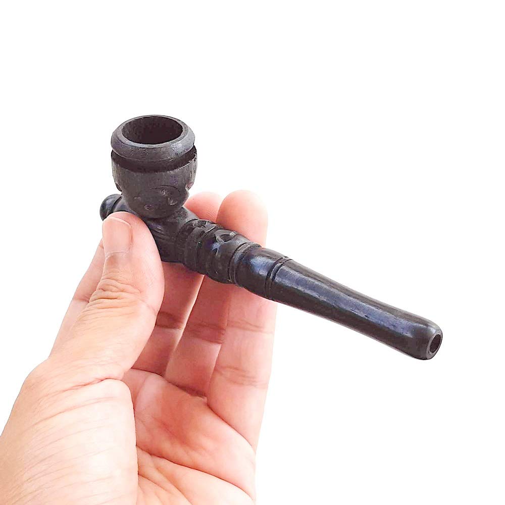 Buy FROSIS Mini s Cigar Pipes Yao Hill Tribe Wooden Smoke 4 inch Black