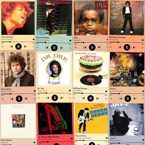 Image of Wallgasm paper Rock Band Posters - Set of 54, 4 x 6 Inches Posters Rock Band Posters Music Posters Mini Poster Set Collage Kit