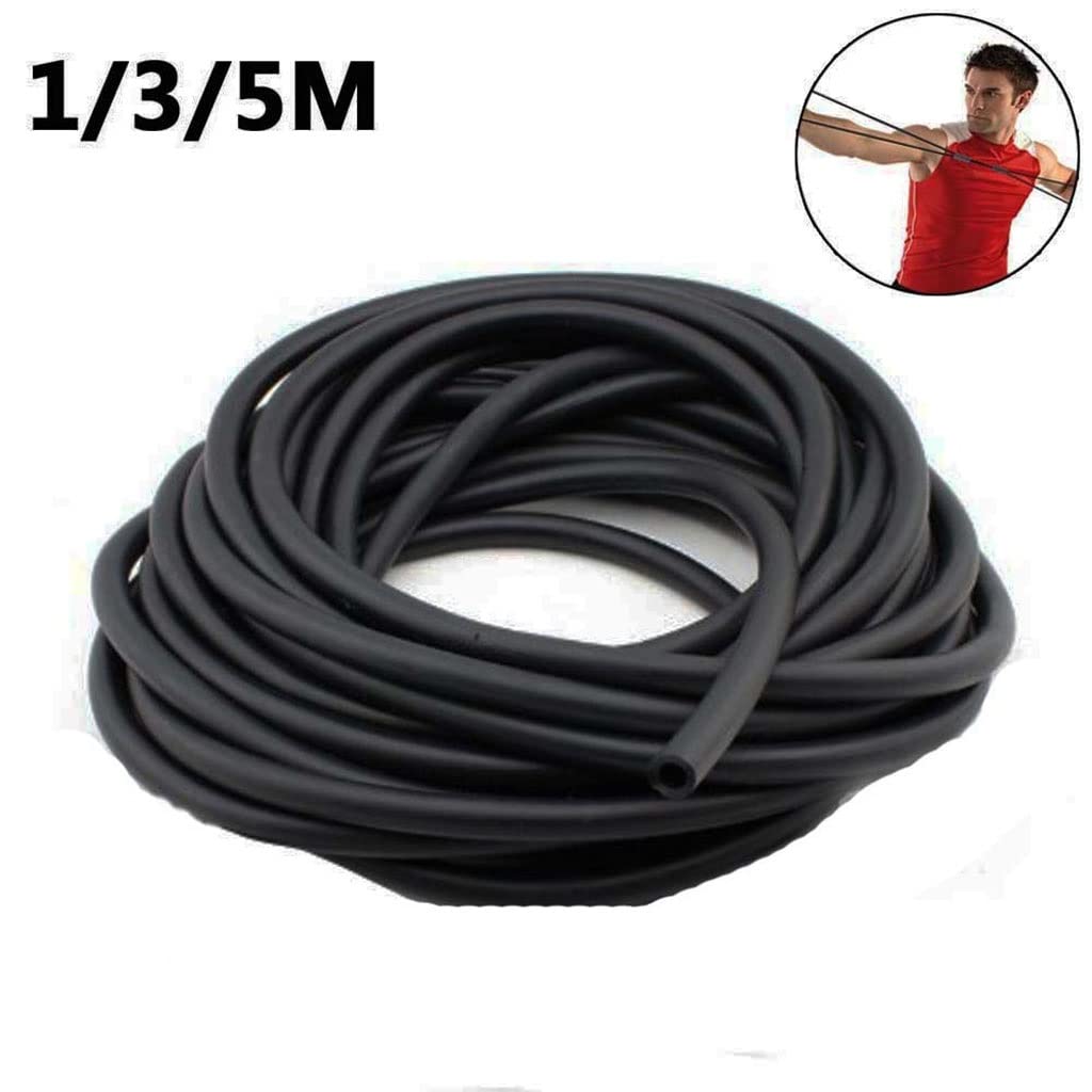 1/3/5M Natural Latex Rubber Tube 3x6mm 2x5mm Catapult Sling Replacement Rubber Band Hunting Shooting Tube Accessory, 1pcs (Color : 3M(2mmx5mm))