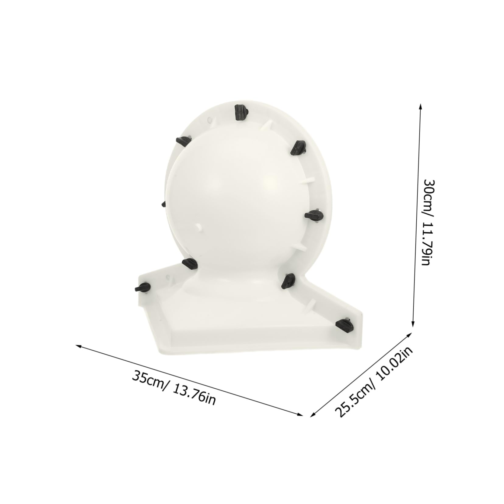 TOYANDONA Molde de Silicona para Bola de Columna Romana Esferas Decorativas para Jardín y Patio Molde Redondo de Media Esfera Kit de Resina y Cemento Accesorios para Decoración Exterior Feng Shui