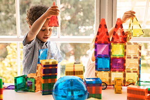 180 PCS 3D Magnetic Blocks Magnetic Tiles - Magnet Building Tiles | Magnetic Tiles Toy Building Sets | Magnetic Building Blocks | Kids Magnets For Kids | Magnetic Tiles For Kids | Magna t Blocks - Thumbnail 2