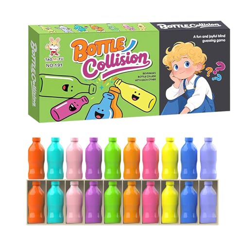 Qubitly Fast Paced Bottle Flip Challenge Game Colourful Bottle Flip Game Fun Bottles Guessing Reaction Games Improve Logical Thinking Reasoning Skills Educational Toys