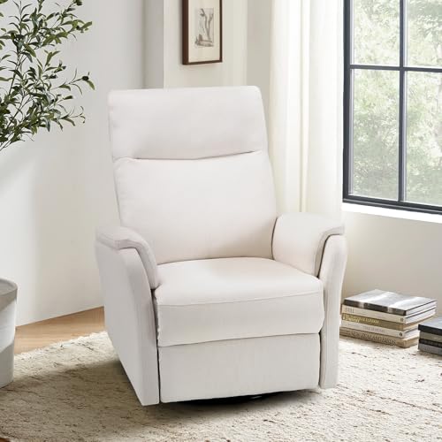 COLAMY Swivel Rocking Single Sofa, Recliner Sofa with Extra Large