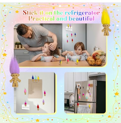 Magnets para refrigerador Trolls 10 piezas miniatura 3
