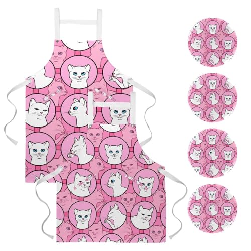 Tablier de cuisine pour nettoyage de la maison et restaurant lot de 2