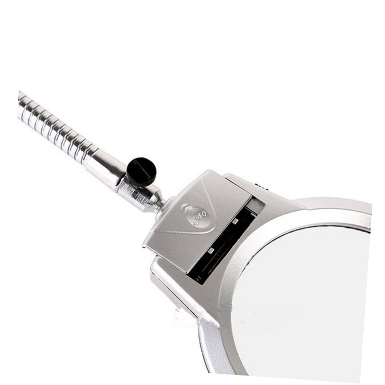 LED Lupe mit flexiblem Metall Schwanenhals und Clip dimmbares Licht zum Lesen für Schreibtisch batteriebetriebene Lupe Lampe zum Basteln und Reparieren im Büro und Zuhause