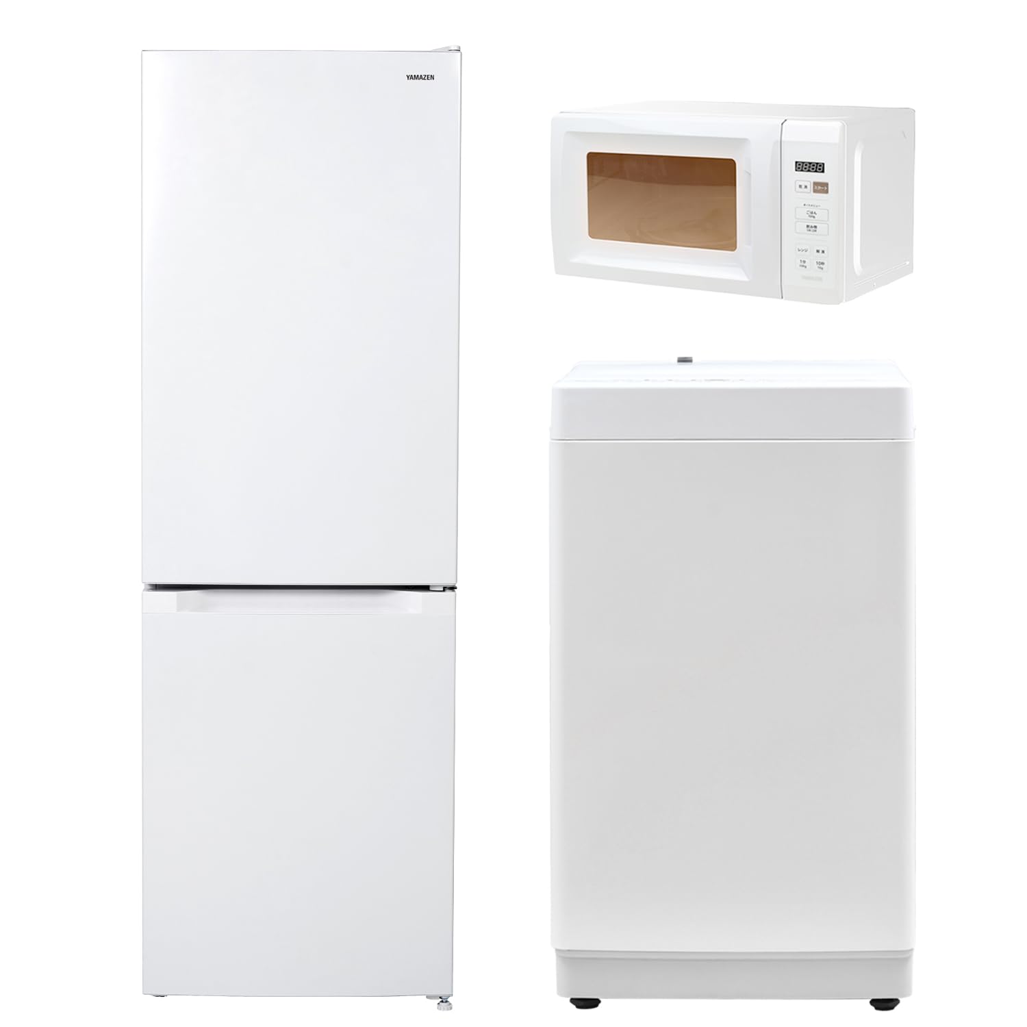 Amazon | 【新生活3点セット】 [山善] 冷蔵庫 150L & 洗濯機 6kg