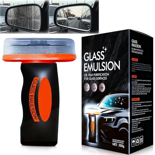 Q4 Glass Guard Glass Emulsion Handheld Oil Film Cleaning Brush Scheibenreiniger Auto Windschutzscheiben Reiniger für Autofenster und Rückspiegel
