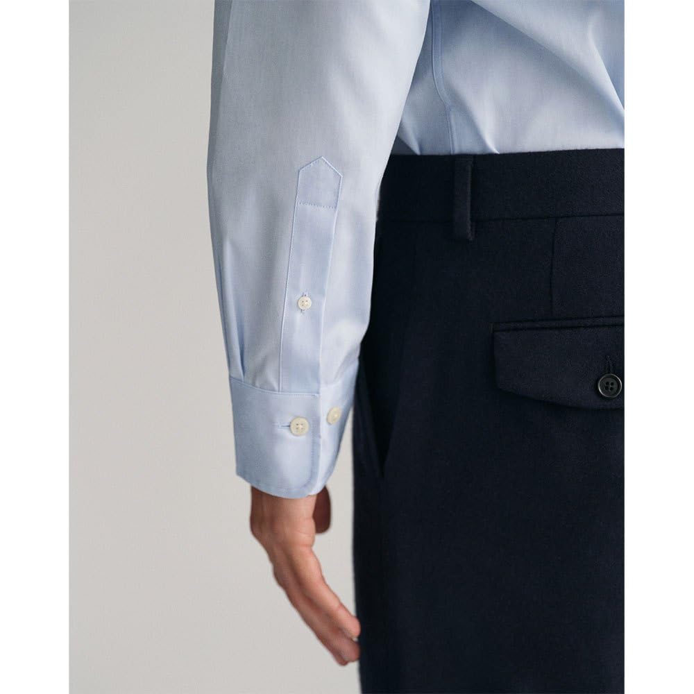 GANT Męska koszula slim poplin klasyczna koszula, jasnoniebieski, M