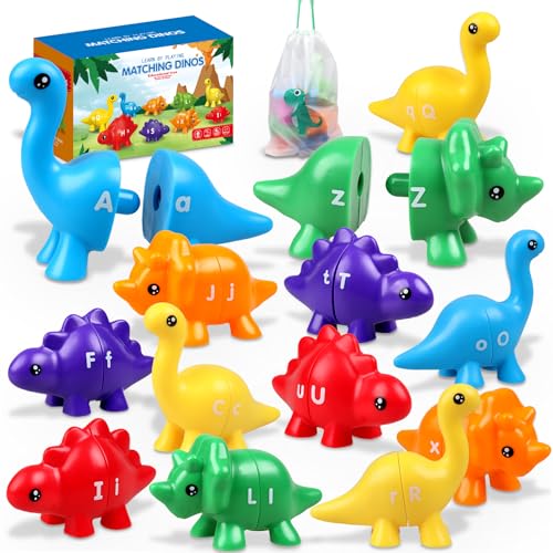 Image of Anzimo Toddler Dinosaur Montessori Toys for 1 2 3 4 Year Old Boy Girl Birthday Gift - Kids Preschool Learning Activities Educational Travel Outdoor Sensory Toys for Toddlers 1-3