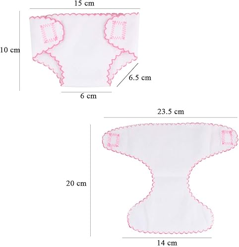 Miniatura 2 de SOTOGO 6 juegos de ropa de muñeca para muñecas recién nacidas de 14 a 17 pulgadas, muñeca de bebé de 15 pulgadas y ropa y accesorios de muñeca